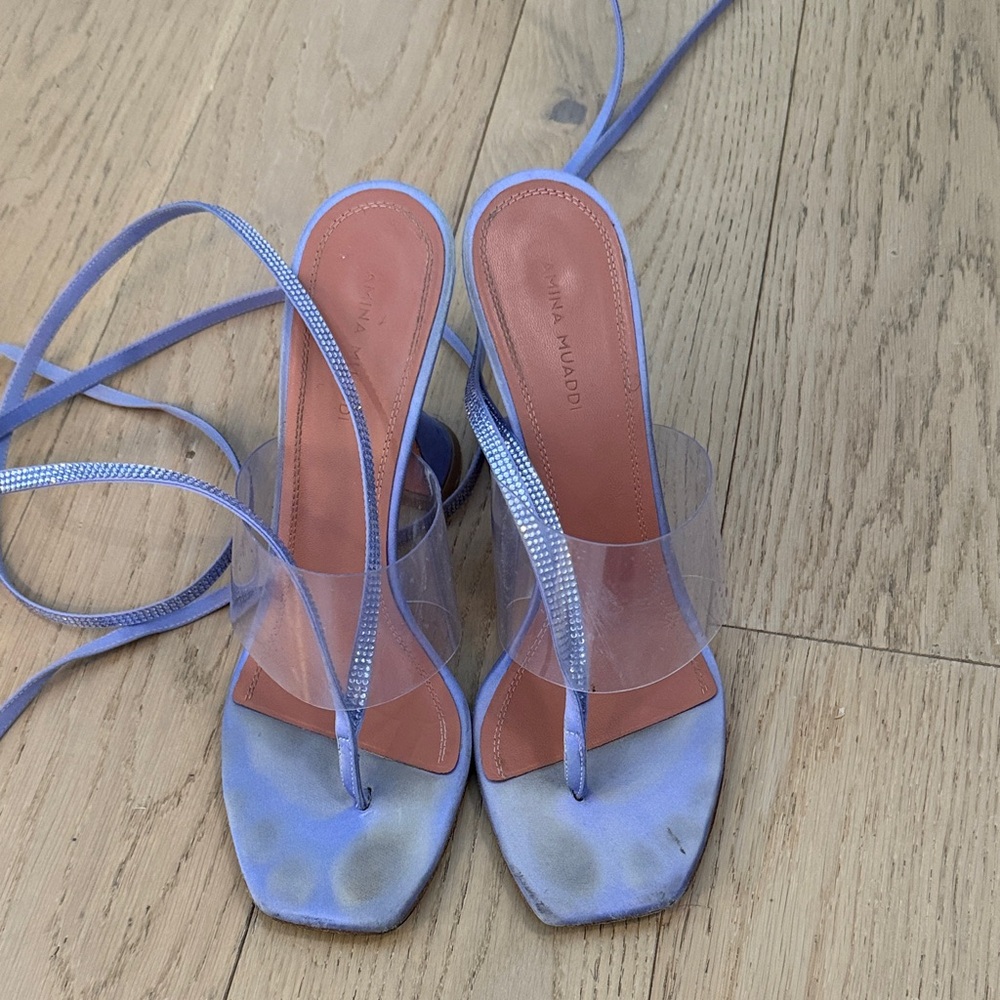 Amina Muaddi strappy heel